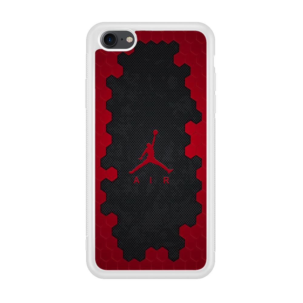 Air Jordan Red Honeycomb iPhone 8 Case-Oxvistore