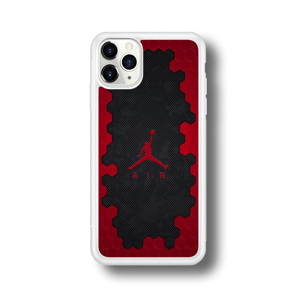 Air Jordan Red Honeycomb iPhone 11 Pro Case-Oxvistore