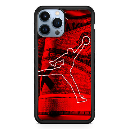 Air Jordan Red Shoes 2D Rubber Phone Case