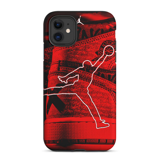 Air Jordan Red Shoes 2 in 1 Tough Phone Case