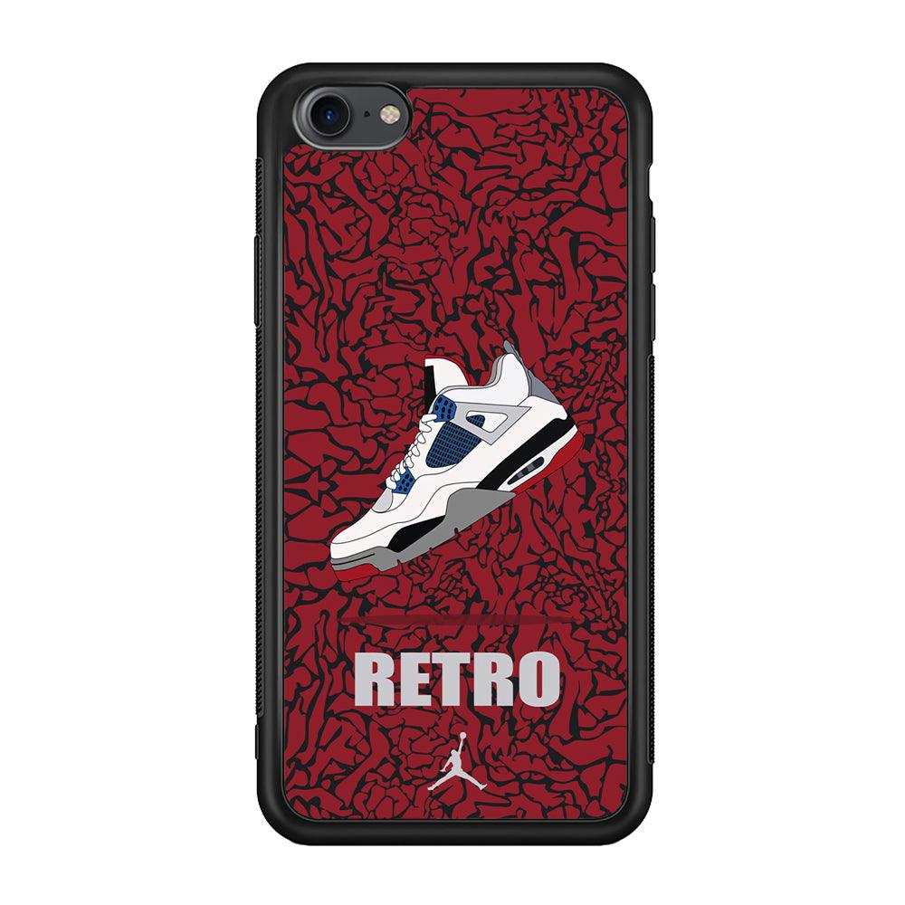 Air Jordan Retro Creation iPhone 7 Case-Rubber Black (2D Case)-Oxvistore