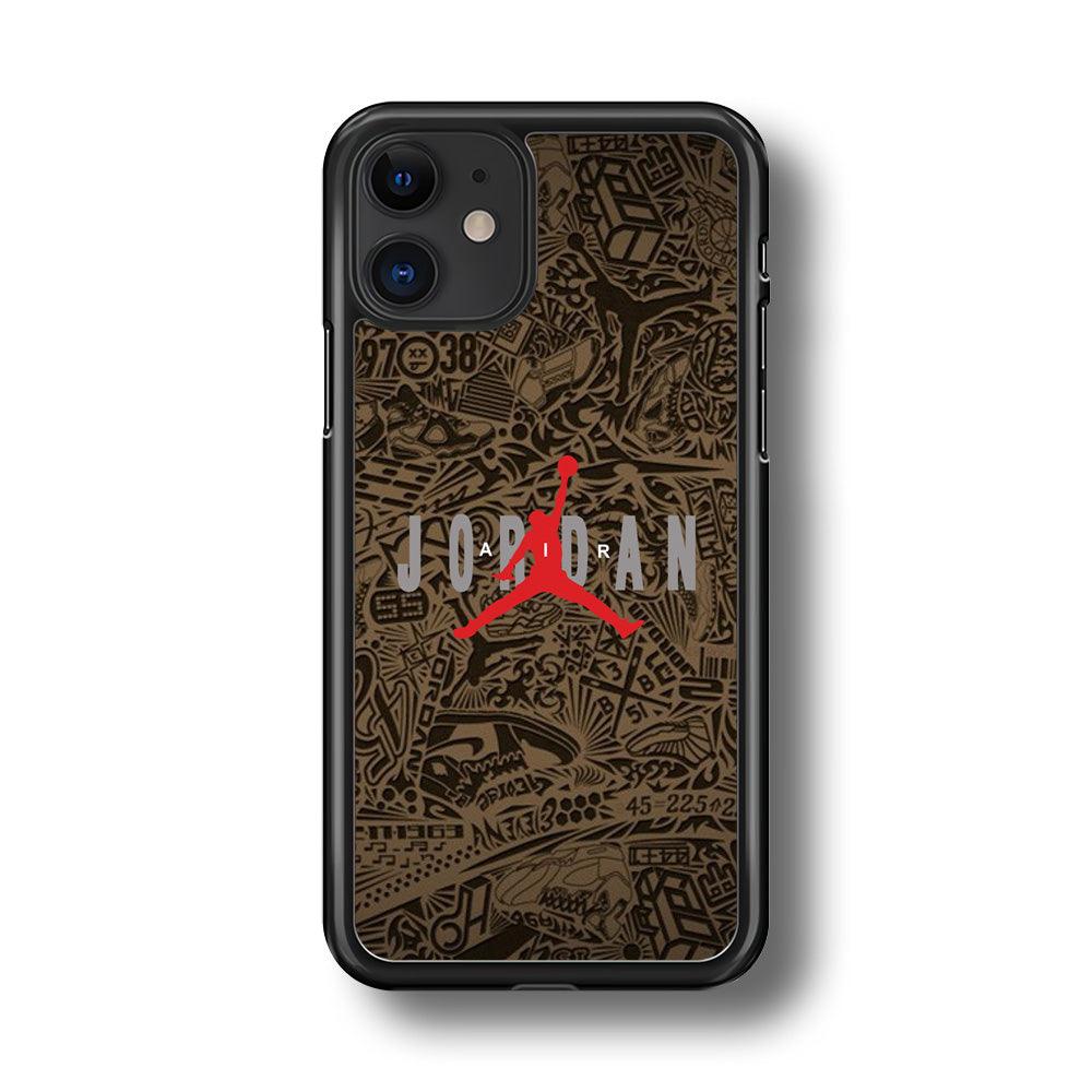 Air Jordan Summary of Accession iPhone 11 Case-Rubber Black (2D Case)-Oxvistore