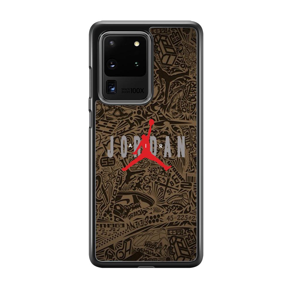Air Jordan Summary of Accession Samsung Galaxy S20 Ultra Case-Rubber Black (2D Case)-Oxvistore