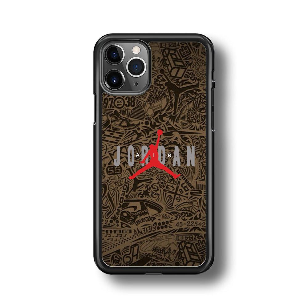 Air Jordan Summary of Accession iPhone 11 Pro Max Case-Rubber Black (2D Case)-Oxvistore