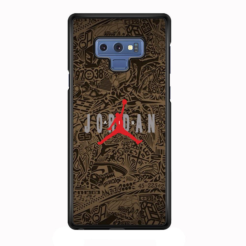 Air Jordan Summary of Accession Samsung Galaxy Note 9 Case-Rubber Black (2D Case)-Oxvistore