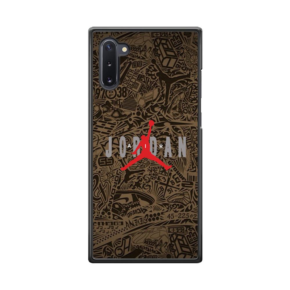 Air Jordan Summary of Accession Samsung Galaxy Note 10 Case-Rubber Black (2D Case)-Oxvistore