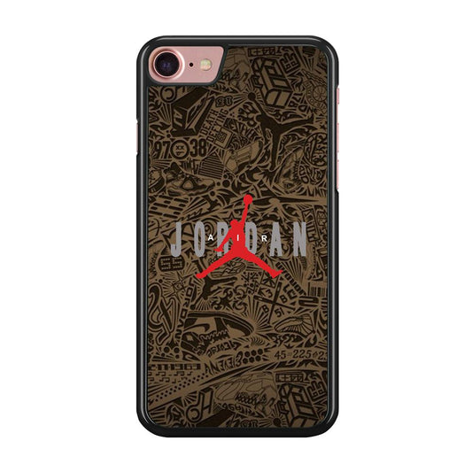 Air Jordan Summary of Accession iPhone 7 Case-Rubber Black (2D Case)-Oxvistore