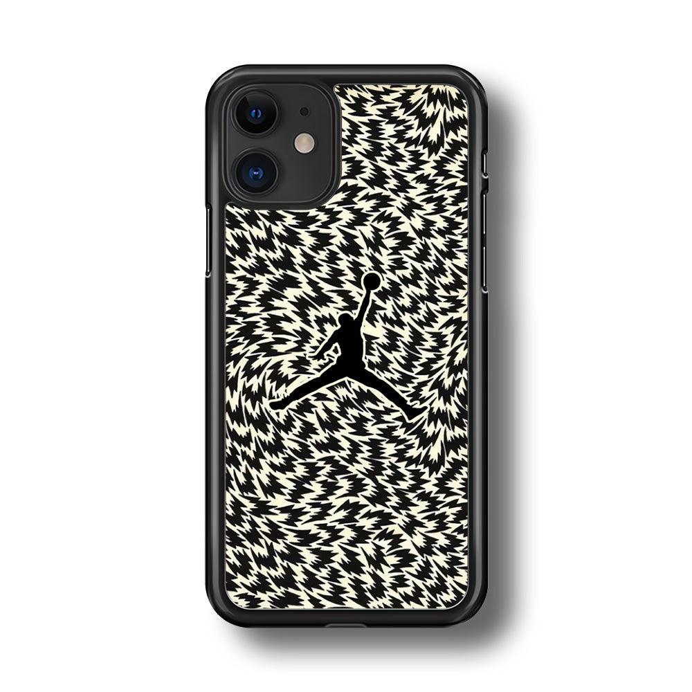 Air Jordan Vortex iPhone 11 Case-Rubber Black (2D Case)-Oxvistore