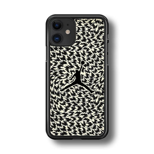 Air Jordan Vortex iPhone 11 Case-Rubber Black (2D Case)-Oxvistore