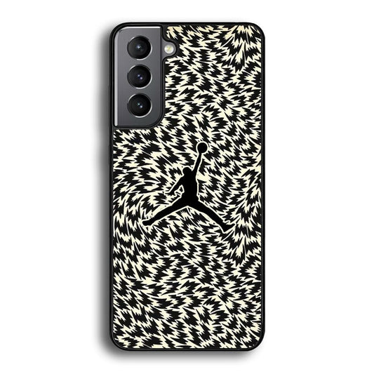 Air Jordan Vortex Samsung Galaxy S21 Case-Rubber Black (2D Case)-Oxvistore
