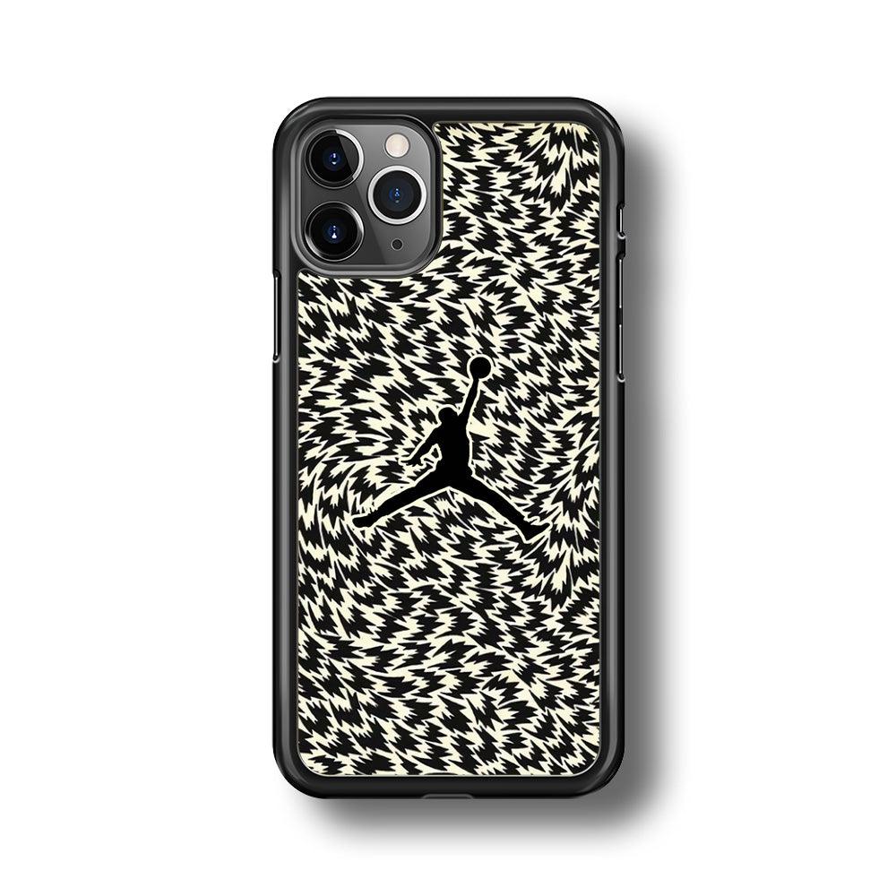 Air Jordan Vortex iPhone 11 Pro Case-Rubber Black (2D Case)-Oxvistore