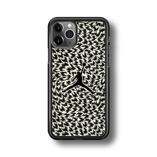 Air Jordan Vortex iPhone 11 Pro Case-Rubber Black (2D Case)-Oxvistore