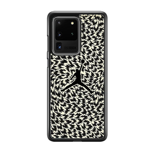 Air Jordan Vortex Samsung Galaxy S20 Ultra Case-Rubber Black (2D Case)-Oxvistore