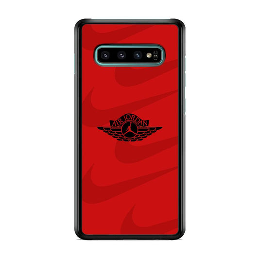 Air Jordan x Nike Black Red Samsung Galaxy S10 Plus Case-Oxvistore