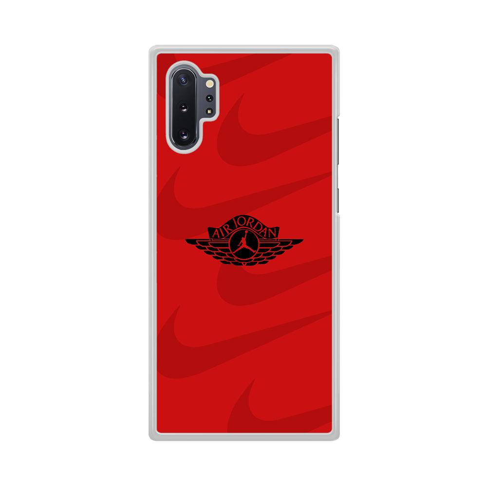 Air Jordan x Nike Black Red Samsung Galaxy Note 10 Plus Case-Oxvistore