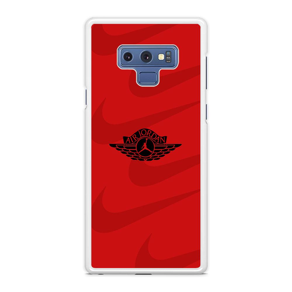 Air Jordan x Nike Black Red Samsung Galaxy Note 9 Case-Oxvistore