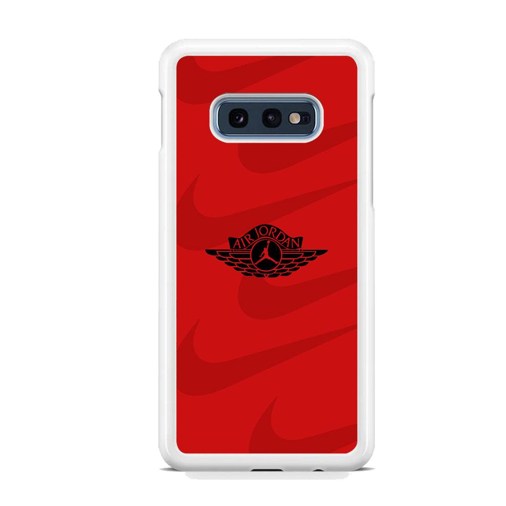 Air Jordan x Nike Black Red Samsung Galaxy S10E Case-Oxvistore