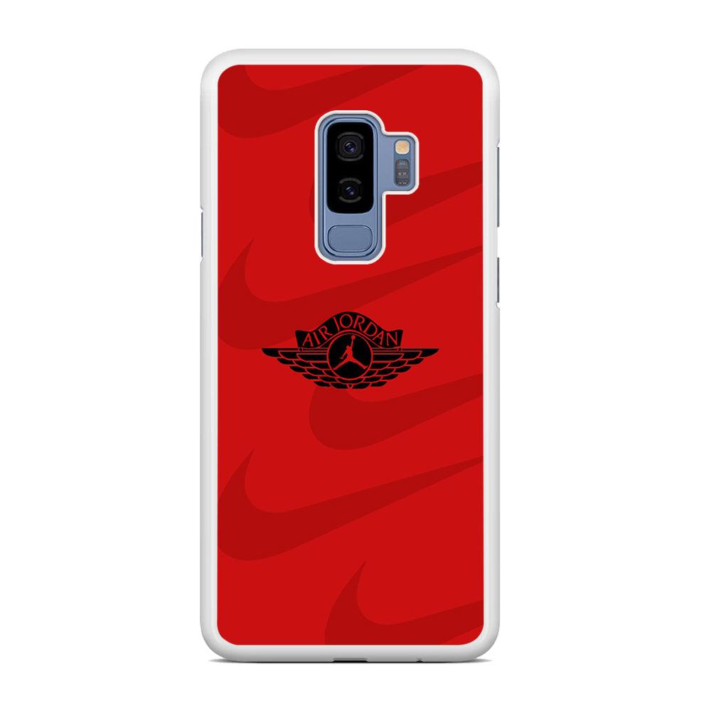 Air Jordan x Nike Black Red Samsung Galaxy S9 Plus Case-Oxvistore