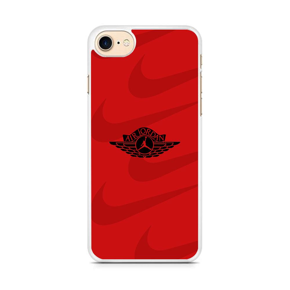 Air Jordan x Nike Black Red iPhone 8 Case-Oxvistore