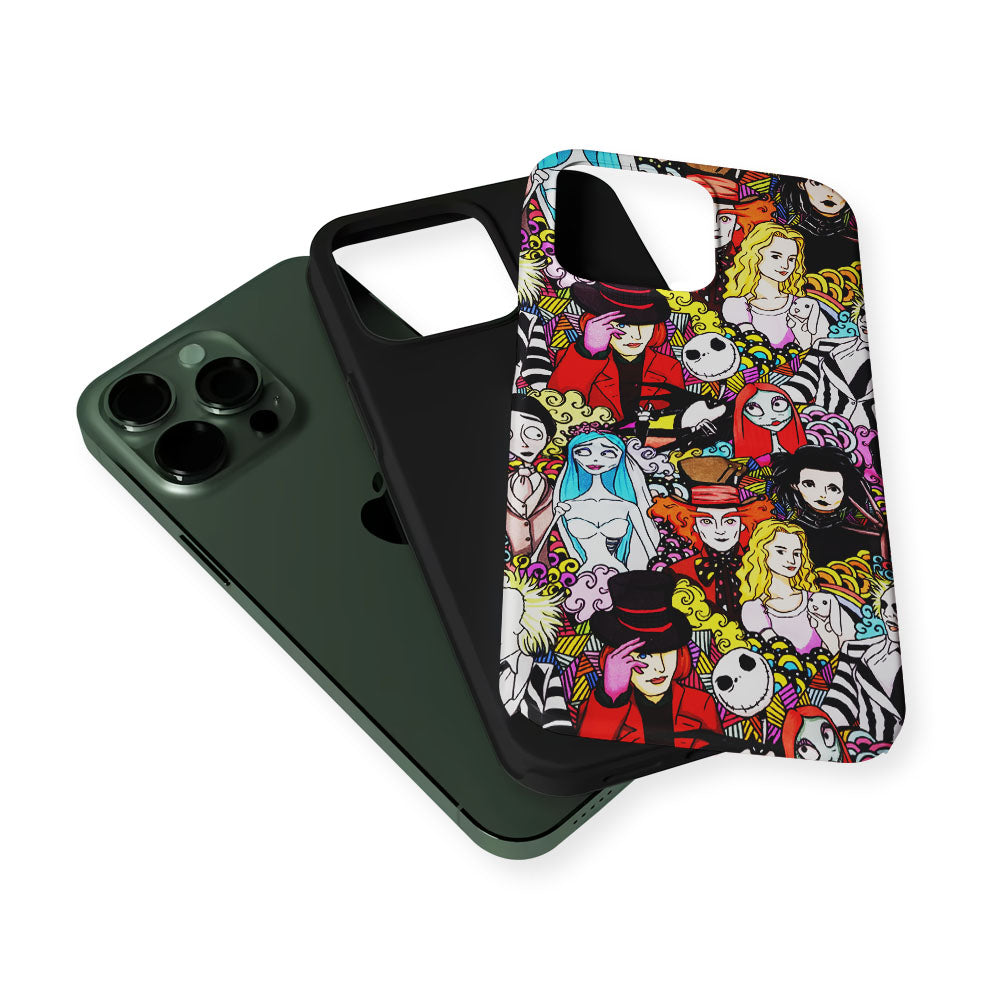 Alice in Wonderland Art 2 in 1 Tough Phone Case