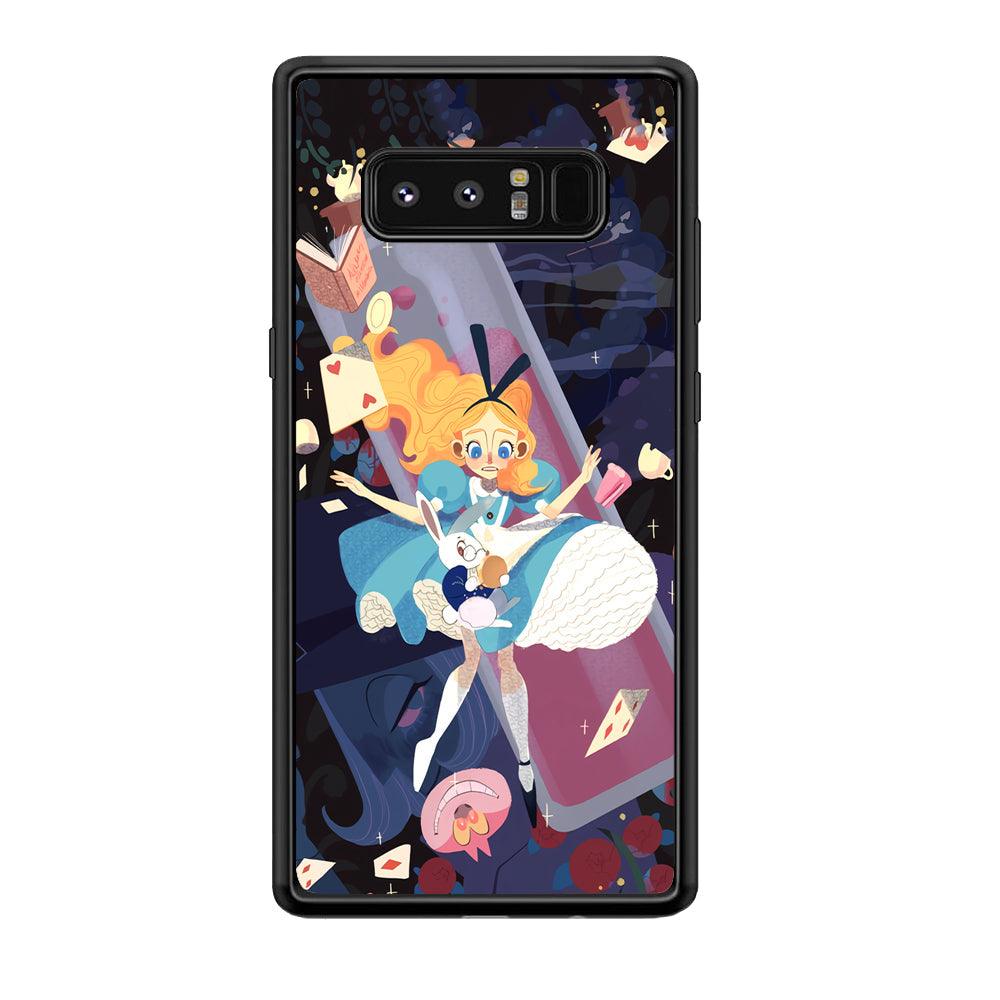 Alice in Wonderland Flying Down Samsung Galaxy Note 8 Case-Oxvistore