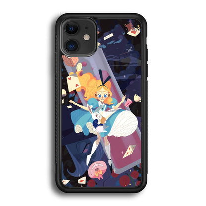 Alice in Wonderland Flying Down iPhone 12 Case-Oxvistore