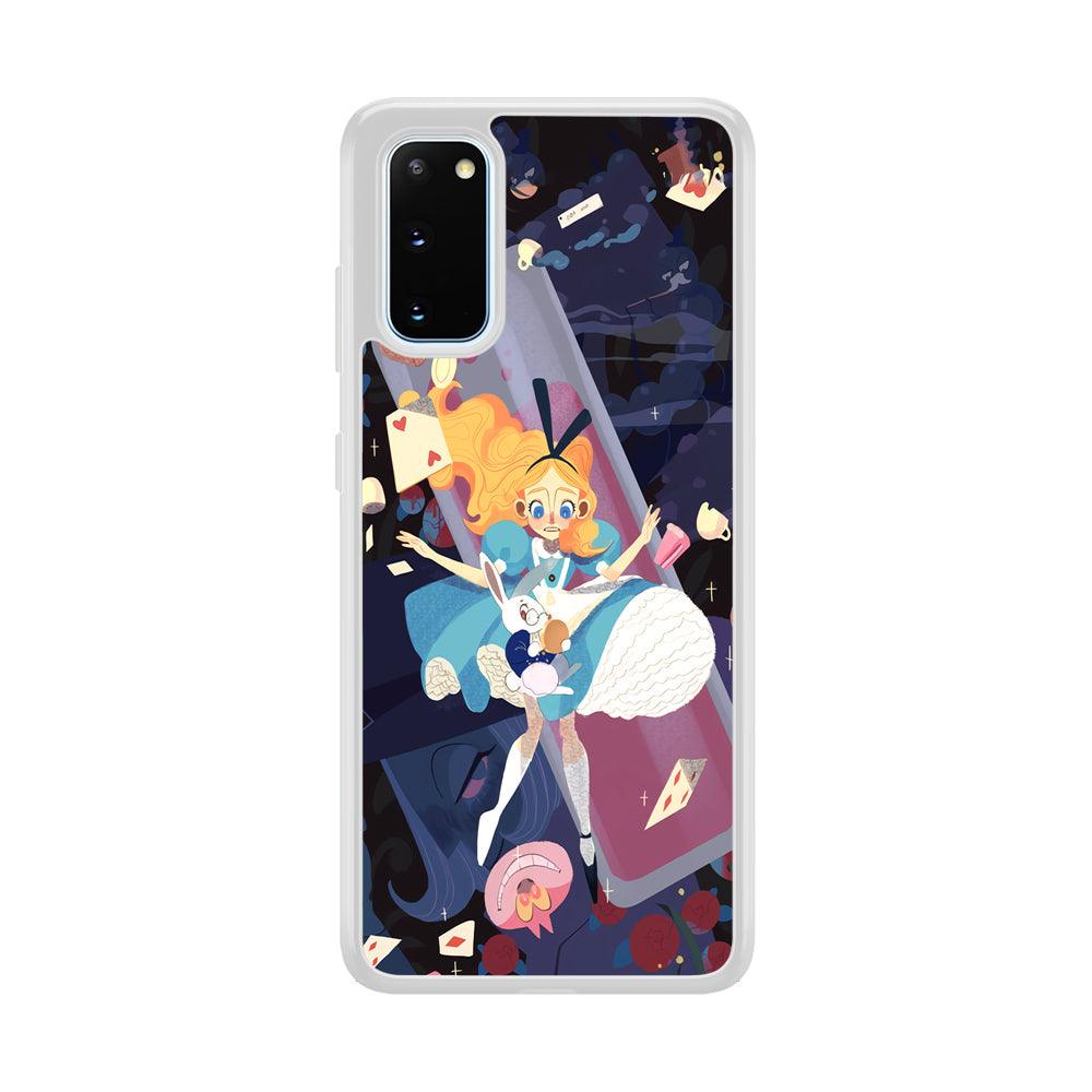 Alice in Wonderland Flying Down Samsung Galaxy S20 Case-Oxvistore