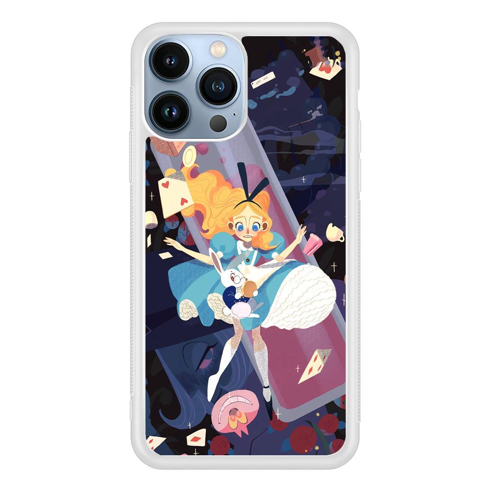 Alice in Wonderland Flying Down iPhone 14 Pro Max Case-Oxvistore