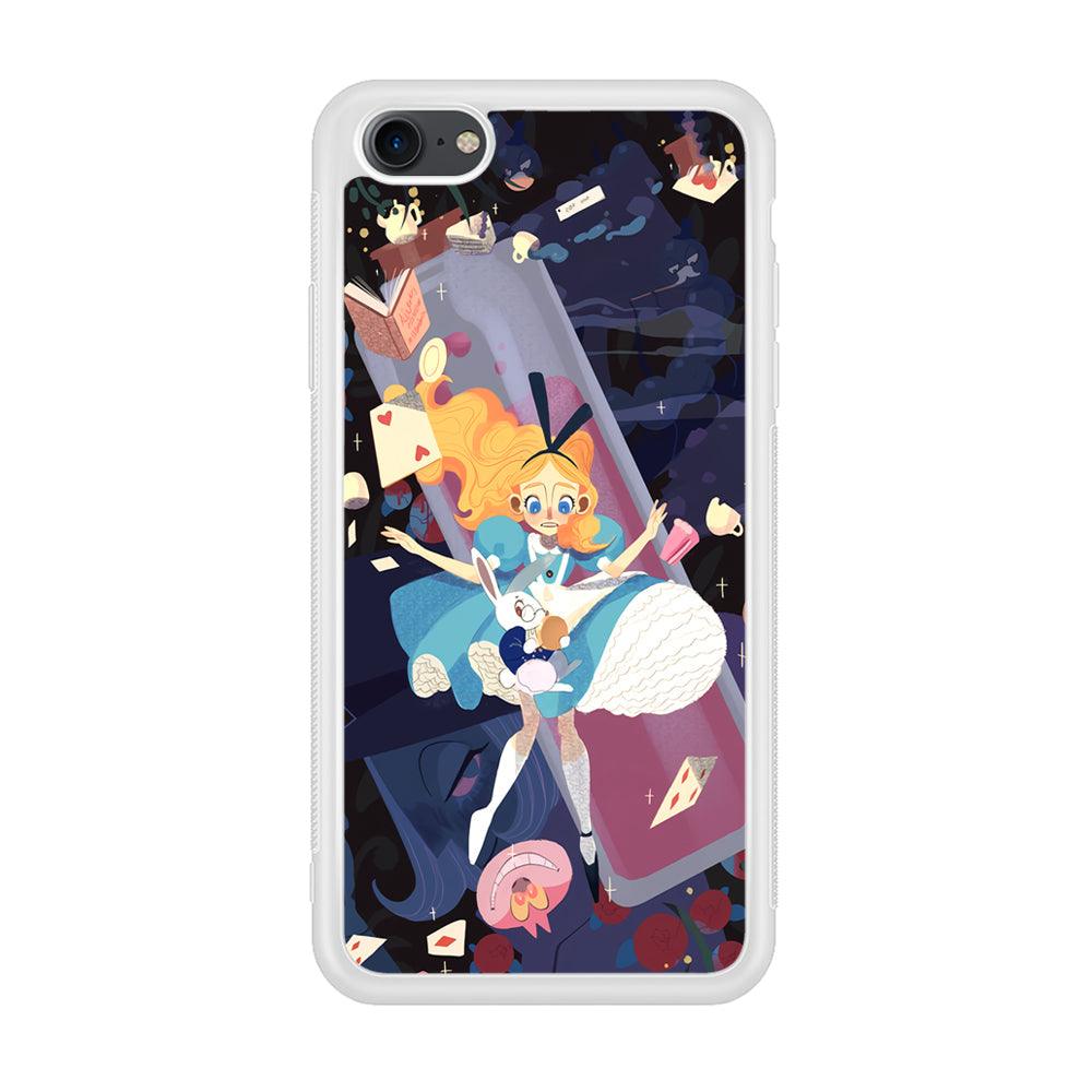 Alice in Wonderland Flying Down iPhone 8 Case-Oxvistore