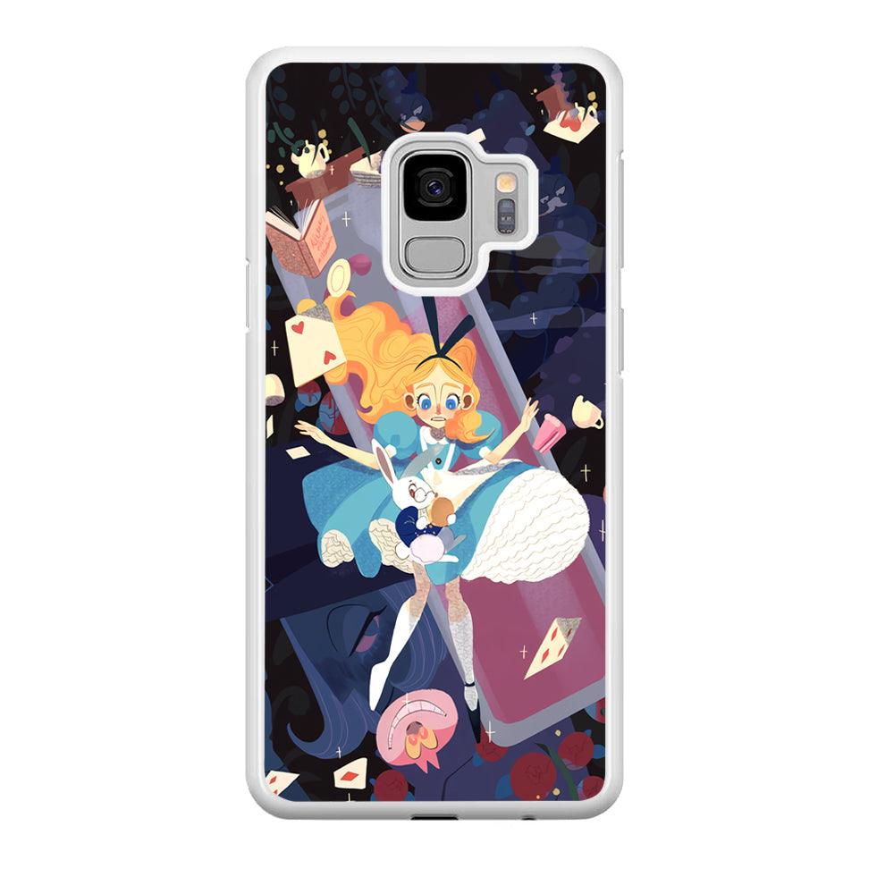 Alice in Wonderland Flying Down Samsung Galaxy S9 Case-Oxvistore