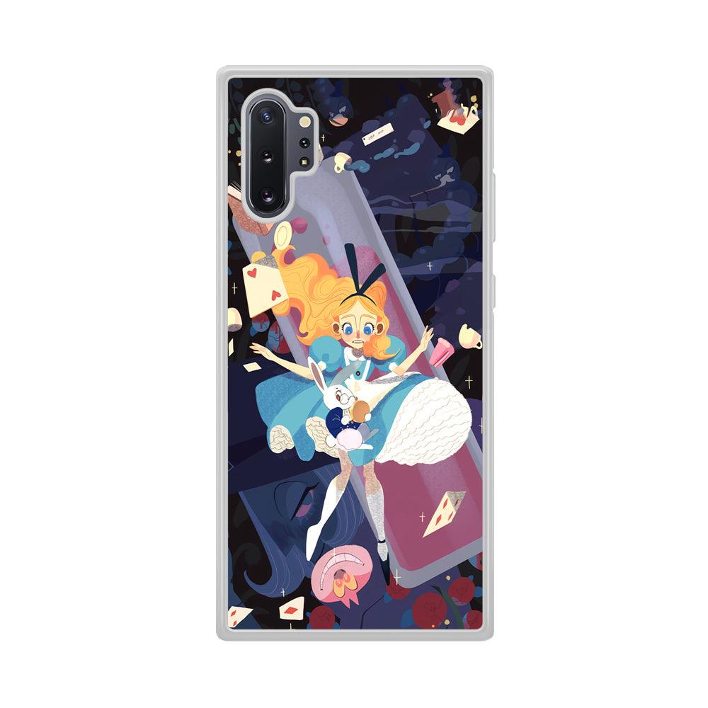 Alice in Wonderland Flying Down Samsung Galaxy Note 10 Plus Case-Oxvistore