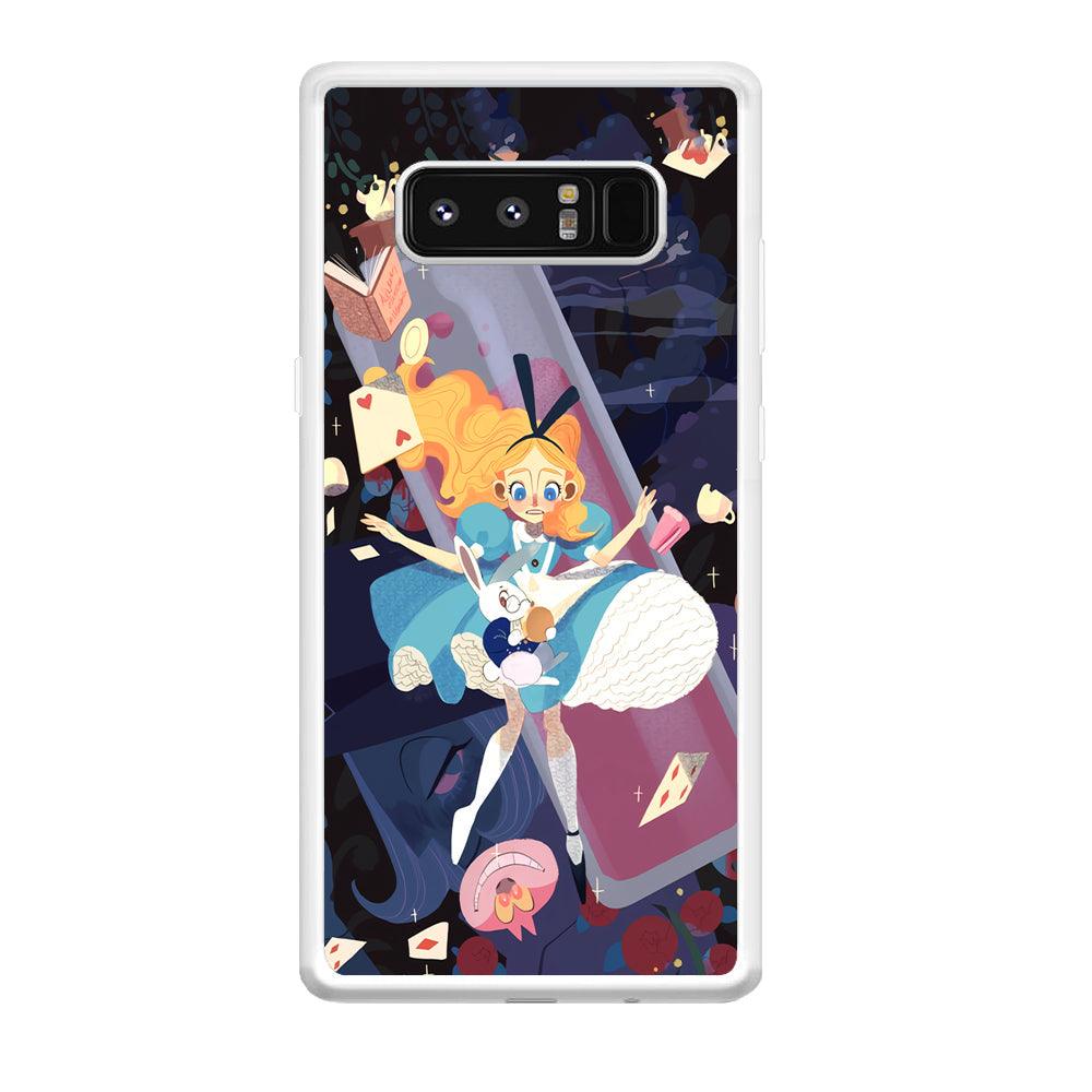 Alice in Wonderland Flying Down Samsung Galaxy Note 8 Case-Oxvistore