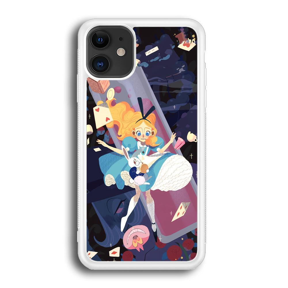 Alice in Wonderland Flying Down iPhone 12 Case-Oxvistore