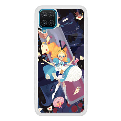 Alice in Wonderland Flying Down Samsung Galaxy A12 Case-Oxvistore