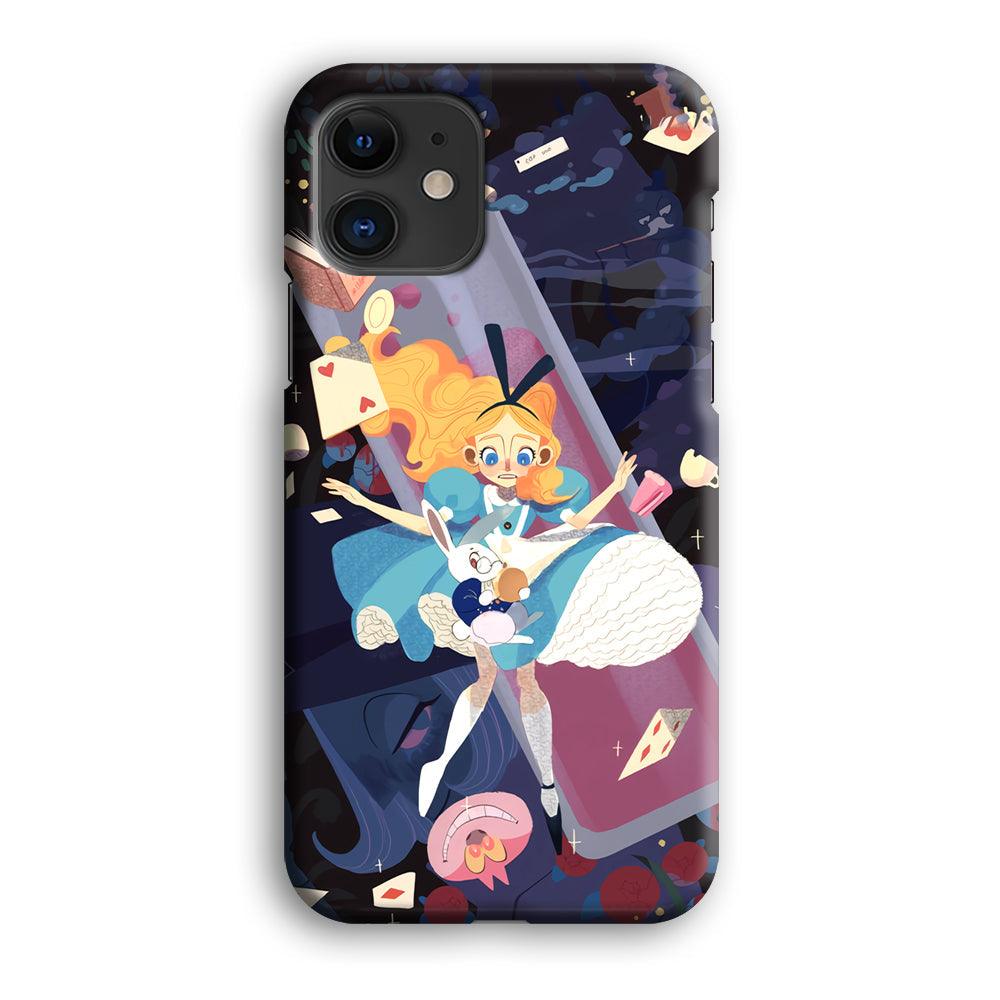 Alice in Wonderland Flying Down iPhone 12 Case-Oxvistore