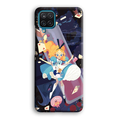 Alice in Wonderland Flying Down Samsung Galaxy A12 Case-Oxvistore