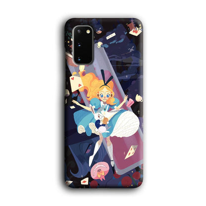 Alice in Wonderland Flying Down Samsung Galaxy S20 Case-Oxvistore