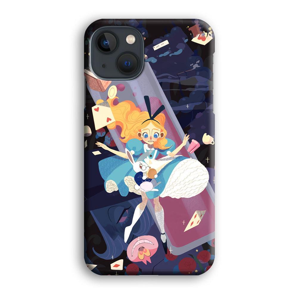 Alice in Wonderland Flying Down iPhone 13 Case-Oxvistore