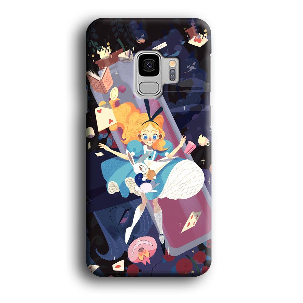 Alice in Wonderland Flying Down Samsung Galaxy S9 Case-Oxvistore