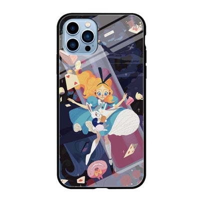 Alice in Wonderland Flying Down iPhone 12 Pro Case-Oxvistore