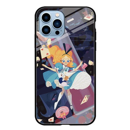 Alice in Wonderland Flying Down iPhone 15 Pro Max Case-Oxvistore