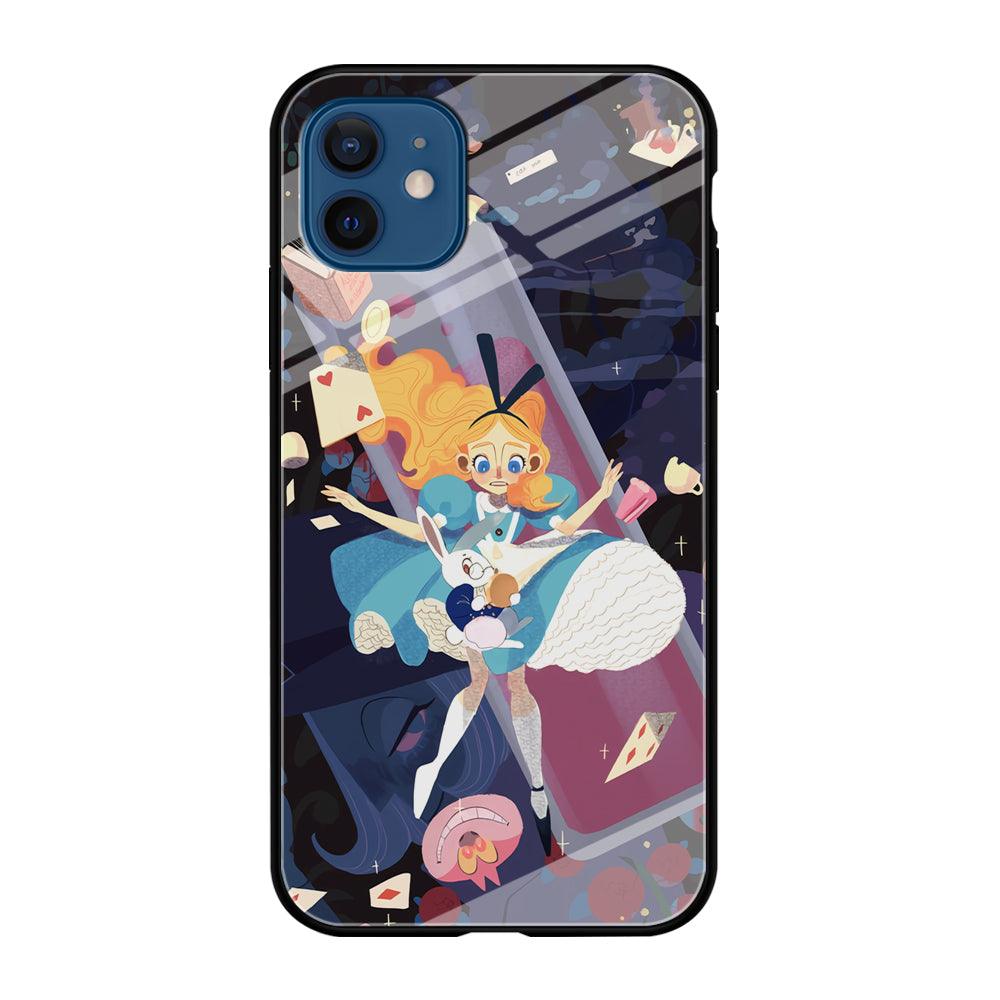 Alice in Wonderland Flying Down iPhone 12 Case-Oxvistore