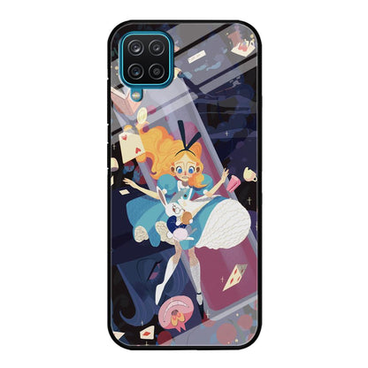 Alice in Wonderland Flying Down Samsung Galaxy A12 Case-Oxvistore