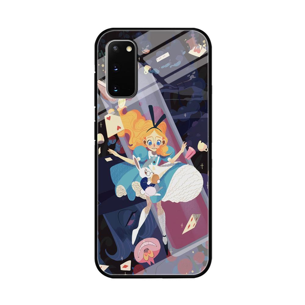 Alice in Wonderland Flying Down Samsung Galaxy S20 Case-Oxvistore