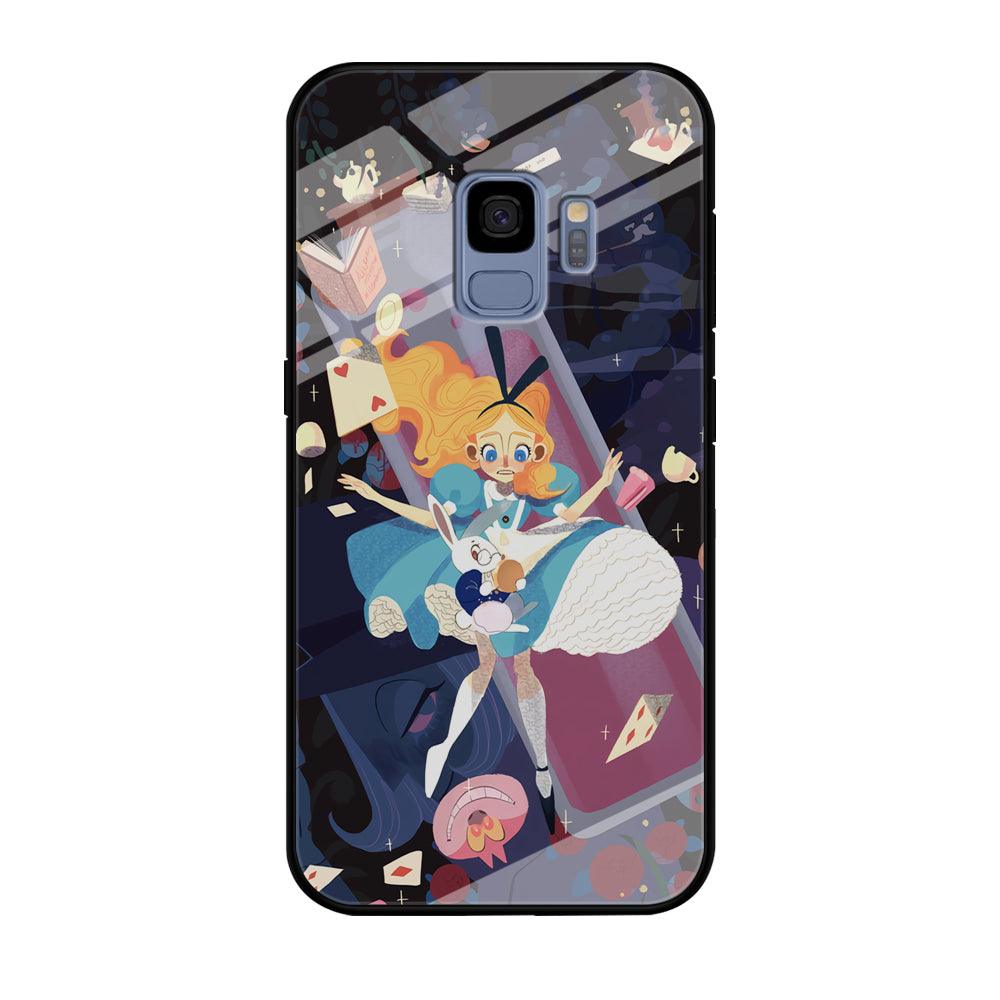 Alice in Wonderland Flying Down Samsung Galaxy S9 Case-Oxvistore