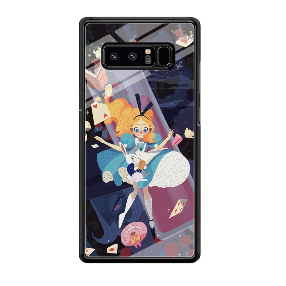 Alice in Wonderland Flying Down Samsung Galaxy Note 8 Case-Oxvistore