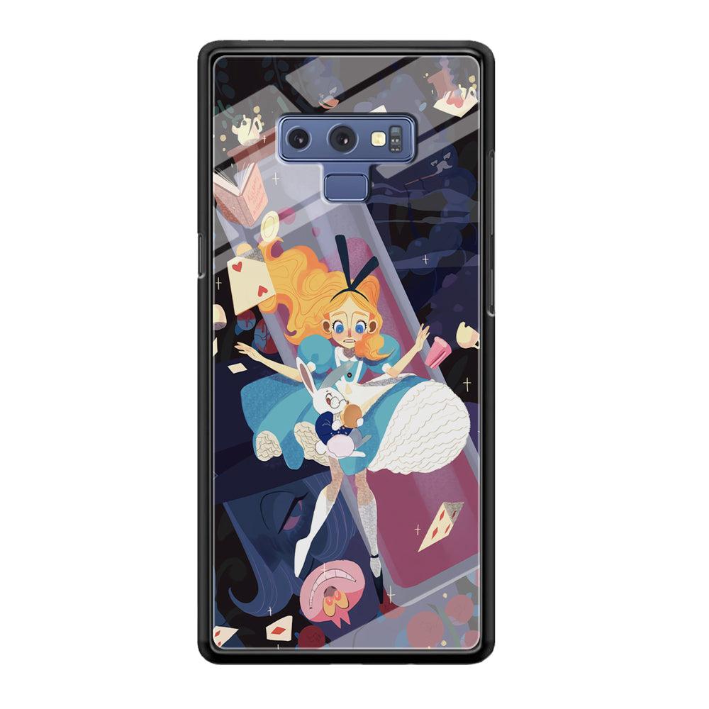 Alice in Wonderland Flying Down Samsung Galaxy Note 9 Case-Oxvistore