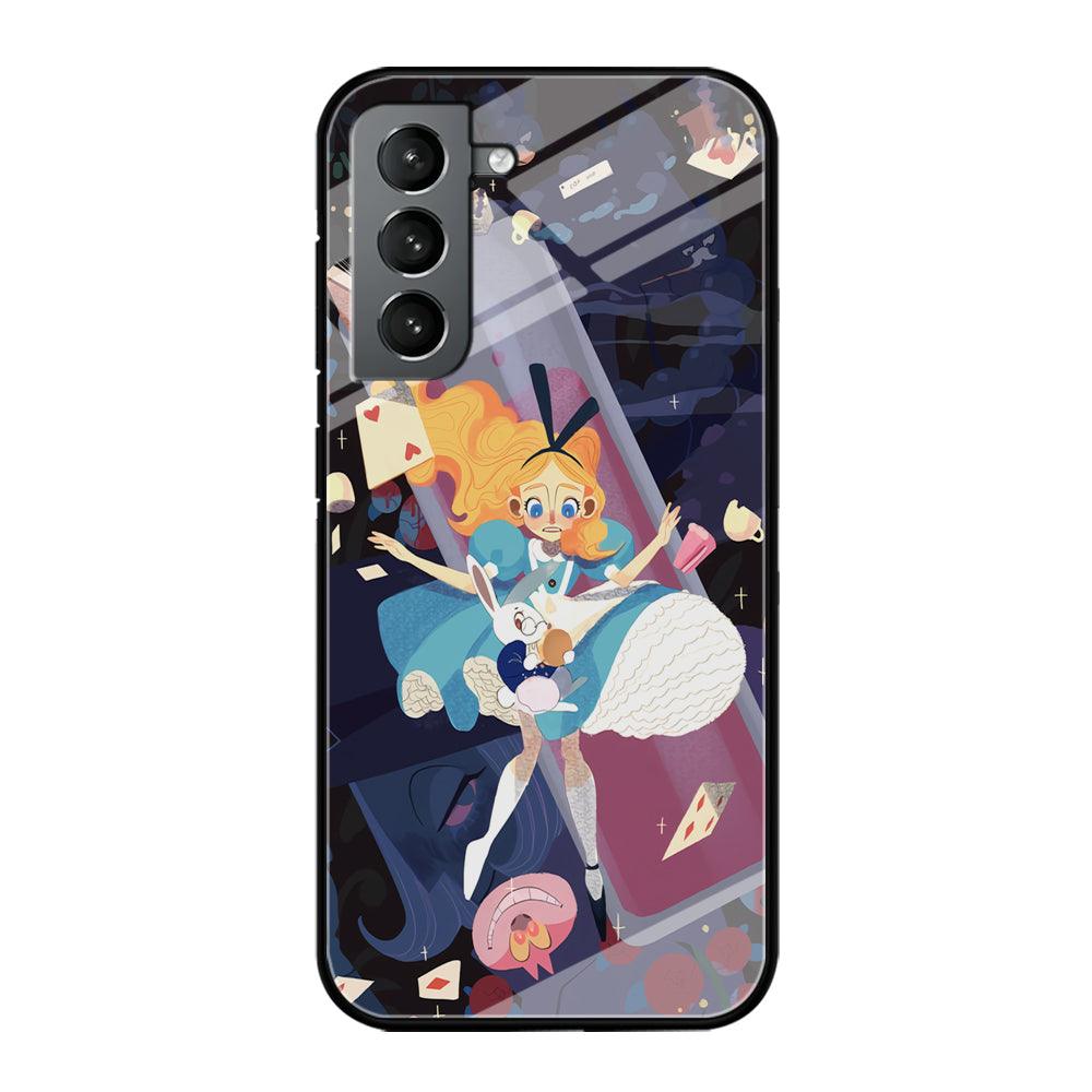 Alice in Wonderland Flying Down Samsung Galaxy S21 Case-Oxvistore