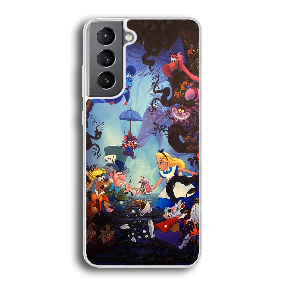 Alice in Wonderland Spilled Tea Samsung Galaxy S21 Case-Oxvistore