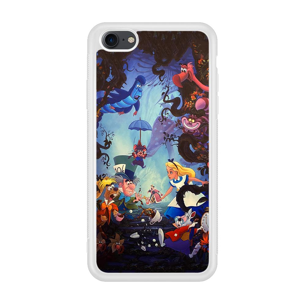 Alice in Wonderland Spilled Tea iPhone 8 Case-Oxvistore